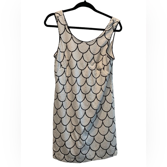 Dresses & Skirts - White and Black Sequin Dress